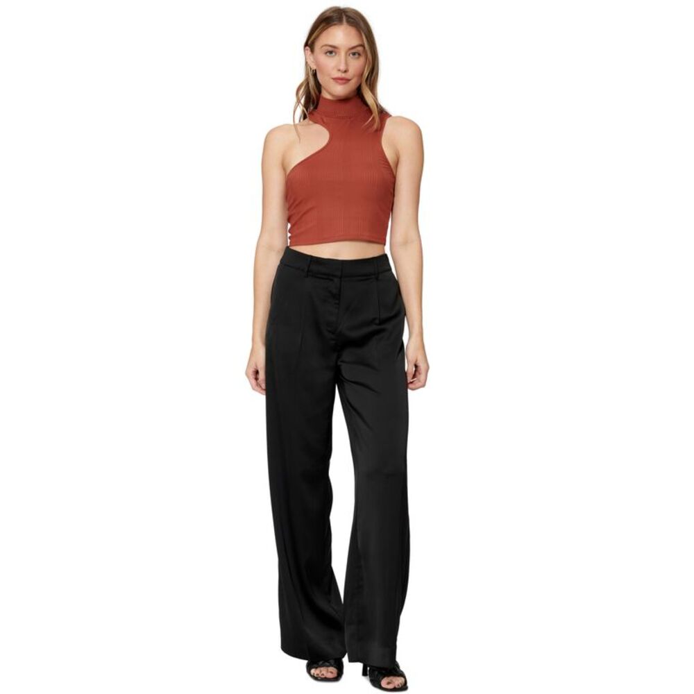 BAR III Sofia Richie Side Cutout Crop Top